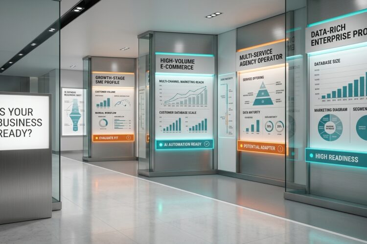A business readiness assessment setup showing when AI Automation Marketing is the right fit for growth and scale